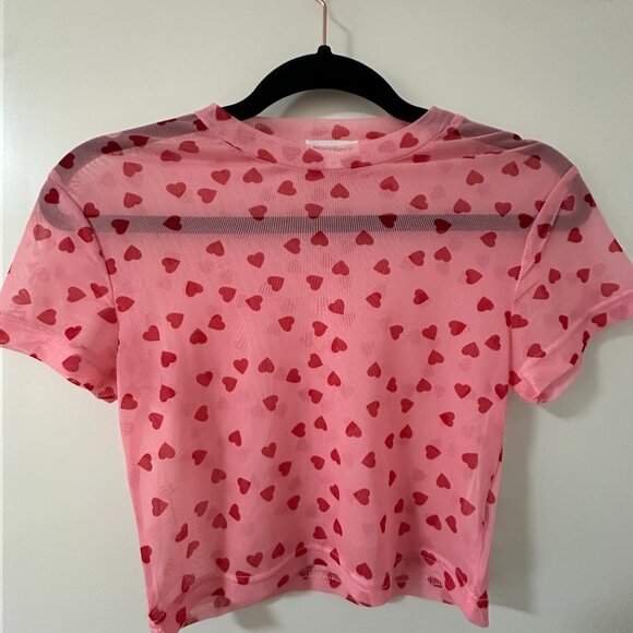 Superdown Tania Cropped Mesh Top - Picture 3 of 4